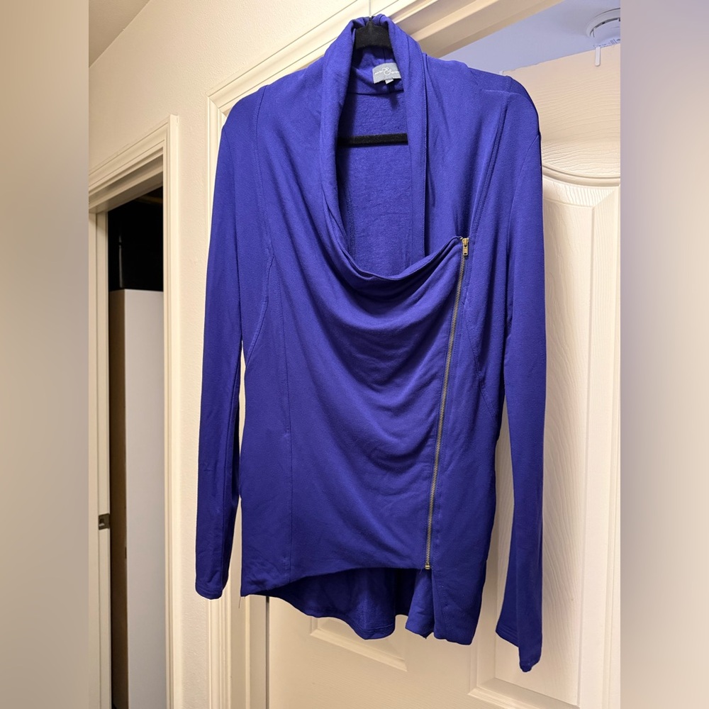 Market & Spruce Cowl Neck Sweater - Royal Blue